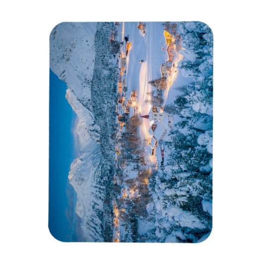 Eis und Schnee | Graubunden, Engadin, Schweiz Magnet (Vertikal)