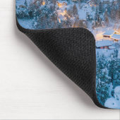 Eis und Schnee | Graubunden, Engadin, Schweiz Mousepad (Ecke)