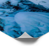 Eis und Schnee | Graubunden, Engadin, Schweiz Poster (Ecke)