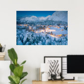 Eis und Schnee | Graubunden, Engadin, Schweiz Poster (Heimbüro)