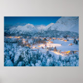 Eis und Schnee | Graubunden, Engadin, Schweiz Poster (Vorne)