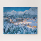 Eis und Schnee | Graubunden, Engadin, Schweiz Puzzle (Horizontal)