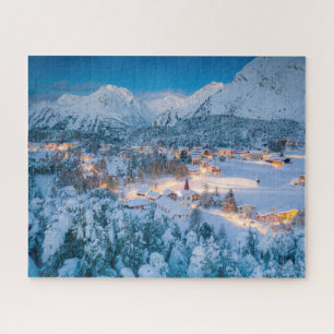 Eis und Schnee   Graubunden, Engadin, Schweiz Puzzle