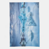 Eis und Schnee | Jokulsarlon Lagoon, Island Geschirrtuch (Vertikal)