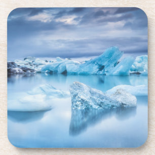 Eis und Schnee Jokulsarlon Lagoon, Island Getränkeuntersetzer