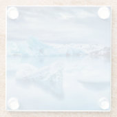 Eis und Schnee | Jokulsarlon Lagoon, Island Glasuntersetzer (Rückseite)