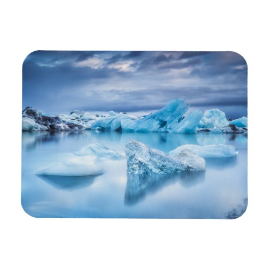 Eis und Schnee | Jokulsarlon Lagoon, Island Magnet (Horizontal)