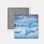 Eis und Schnee | Jokulsarlon Lagoon, Island Magnet (Vorderseite/Rückseite)