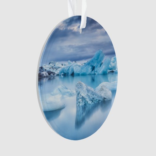 Eis und Schnee | Jokulsarlon Lagoon, Island Ornament (Vorderseite)