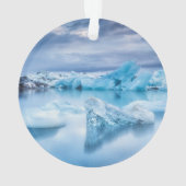 Eis und Schnee | Jokulsarlon Lagoon, Island Ornament (Rückseite)