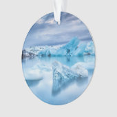 Eis und Schnee | Jokulsarlon Lagoon, Island Ornament (Vorderseite)