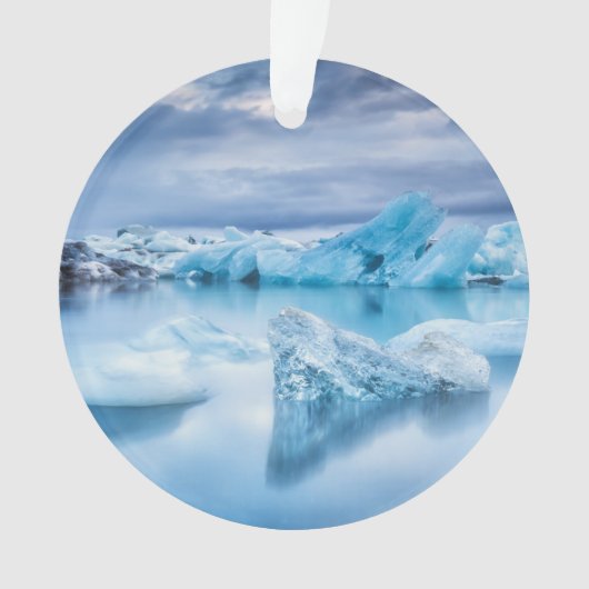 Eis und Schnee | Jokulsarlon Lagoon, Island Ornament (Vorderseite)