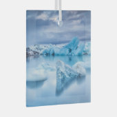 Eis und Schnee | Jokulsarlon Lagoon, Island Ornament Aus Glas (Vorderseite Rechts)