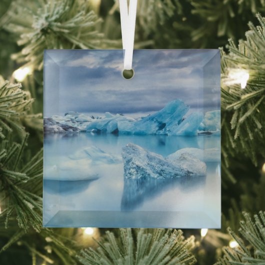 Eis und Schnee | Jokulsarlon Lagoon, Island Ornament Aus Glas (Insitu)