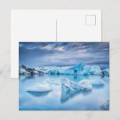Eis und Schnee | Jokulsarlon Lagoon, Island Postkarte (Vorne/Hinten)