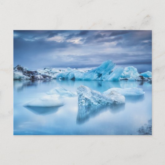 Eis und Schnee | Jokulsarlon Lagoon, Island Postkarte (Vorderseite)