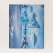 Eis und Schnee | Jokulsarlon Lagoon, Island Puzzle (Vertikal)