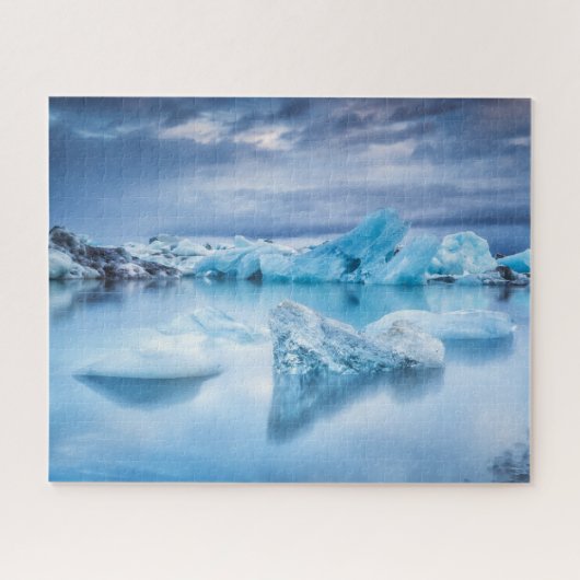 Eis und Schnee | Jokulsarlon Lagoon, Island Puzzle (Horizontal)