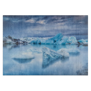 Eis und Schnee   Jokulsarlon Lagoon, Island Schneidebrett