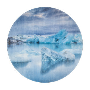 Eis und Schnee Jokulsarlon Lagoon, Island Schneidebrett