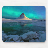 Eis und Schnee | Kirkjufell Mountain, Island Mousepad (Vorne)