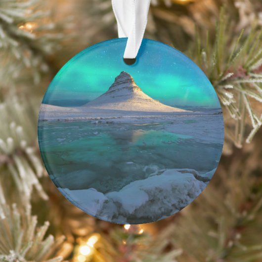 Eis und Schnee | Kirkjufell Mountain, Island Ornament (Baum)