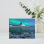 Eis und Schnee | Kirkjufell Mountain, Island Postkarte (Stehend Vorderseite)