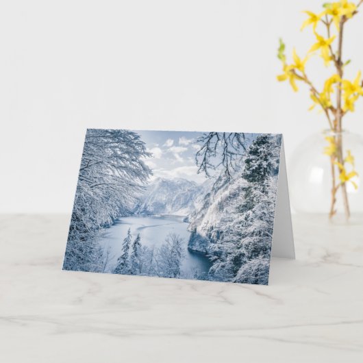Eis und Schnee | Königssee, Deutschland Karte (Gelbe Blume)