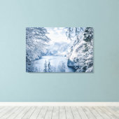 Eis und Schnee | Königssee, Deutschland Leinwanddruck (Insitu (Holzboden))