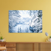 Eis und Schnee | Königssee, Deutschland Leinwanddruck (Insitu (Wohnzimmer))