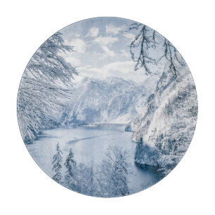 Eis und Schnee   Königssee, Deutschland Schneidebrett
