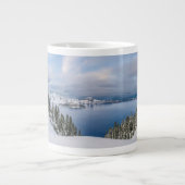 Eis und Schnee | Kratersee Oregon Jumbo-Tasse (Vorderseite)