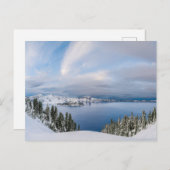 Eis und Schnee | Kratersee Oregon Postkarte (Vorne/Hinten)