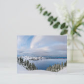 Eis und Schnee | Kratersee Oregon Postkarte (Stehend Vorderseite)