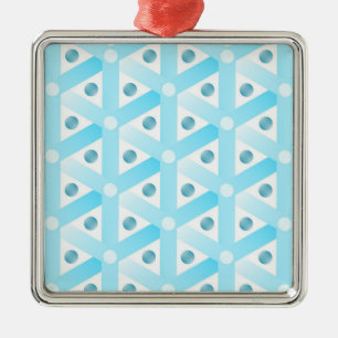 Eis und Schnee Kristalle Ornament Aus Metall