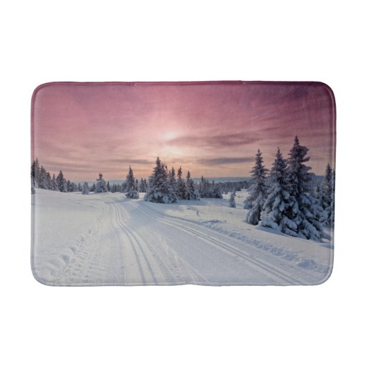 Eis und Schnee | Lillehammer, Norwegen Badematte (Vorderseite)
