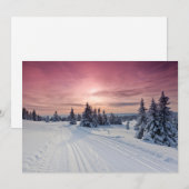 Eis und Schnee | Lillehammer, Norwegen Dankeskarte (Vorne/Hinten)