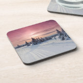 Eis und Schnee | Lillehammer, Norwegen Getränkeuntersetzer (Linke Seite)