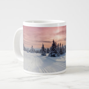 Eis und Schnee Lillehammer, Norwegen Jumbo-Tasse