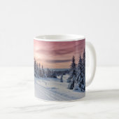 Eis und Schnee | Lillehammer, Norwegen Kaffeetasse (VorderseiteRechts)