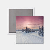 Eis und Schnee | Lillehammer, Norwegen Magnet (Vorderseite/Rückseite)
