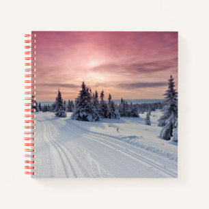 Eis und Schnee Lillehammer, Norwegen Notizblock