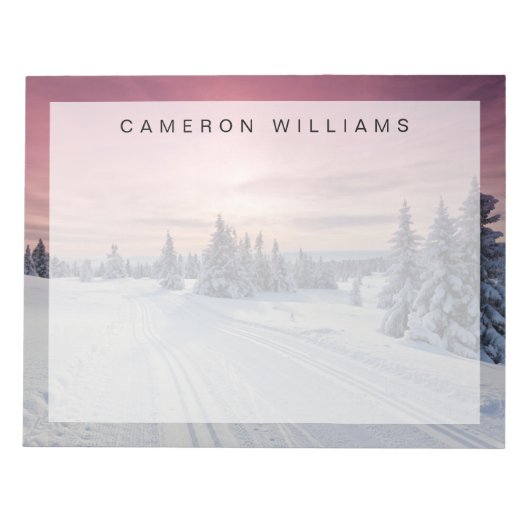 Eis und Schnee | Lillehammer, Norwegen Notizblock (Vorderseite)