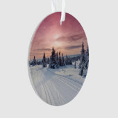 Eis und Schnee | Lillehammer, Norwegen Ornament (Vorderseite)