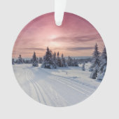 Eis und Schnee | Lillehammer, Norwegen Ornament (Vorderseite)