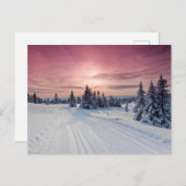 Eis und Schnee | Lillehammer, Norwegen Postkarte (Vorne/Hinten)