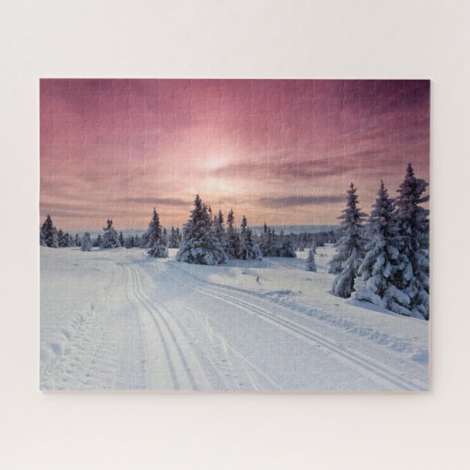 Eis und Schnee | Lillehammer, Norwegen Puzzle (Horizontal)