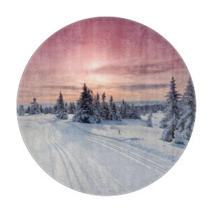 Eis und Schnee Lillehammer, Norwegen Schneidebrett