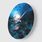 Eis und Schnee | Mendenhall Glacier, Juneau, Alask Große Wanduhr (Winkel)