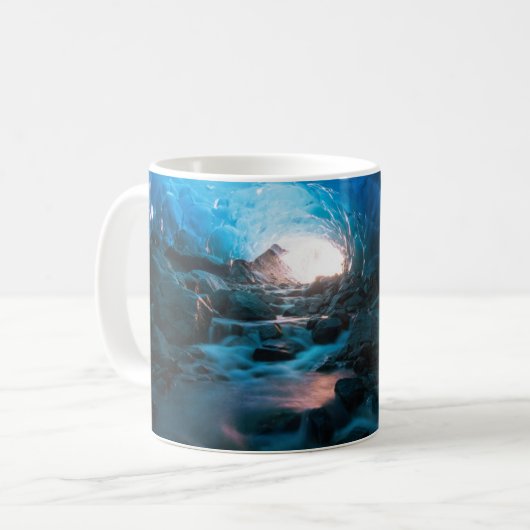Eis und Schnee | Mendenhall Glacier, Juneau, Alask Kaffeetasse (Vorderseite Links)